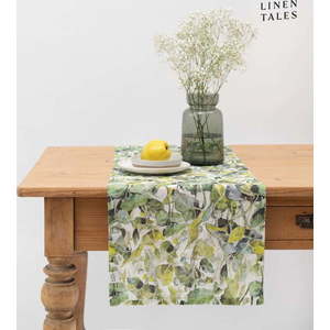 Lněný běhoun na stůl 40x200 cm Lotus – Linen Tales obraz