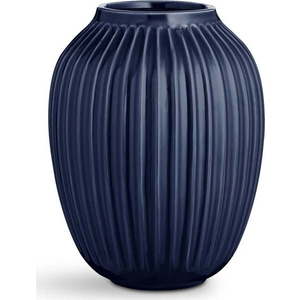 Tmavě modrá kameninová váza Kähler Design Hammershoi, ⌀ 20 cm obraz