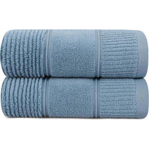 Sada 2 modrých bavlněných ručníků Foutastic Daniela, 50 x 90 cm obraz