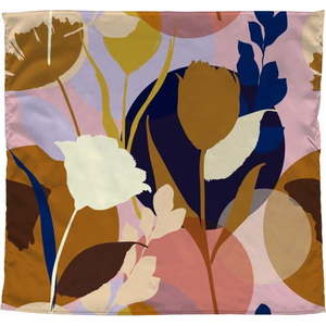 Barevný šátek Madre Selva Flowers, 55 x 55 cm obraz