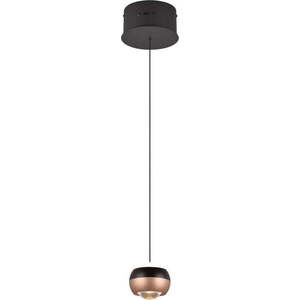 LED závěsné svítidlo s kovovým stínidlem ø 15, 5 cm v černo-měděné barvě Orbit – Trio Select obraz