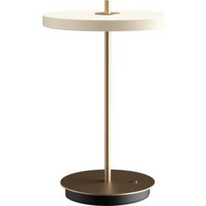 Bílá LED stmívatelná stolní lampa s kovovým stínidlem (výška 31 cm) Asteria Move – UMAGE obraz