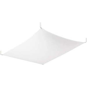 Bílé stropní svítidlo s textilním stínidlem 80x105 cm Viva – Nice Lamps obraz