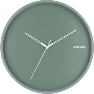 Mátově zelené nástěnné hodiny Karlsson Hue, ø 40 cm obraz
