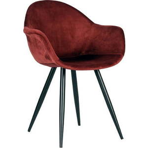Červené sametové jídelní židle v sadě 2 ks Forli – LABEL51 obraz