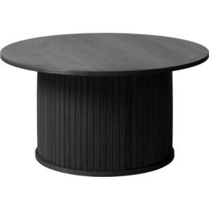 Černý kulatý konferenční stolek ø 90 cm Nola – Unique Furniture obraz