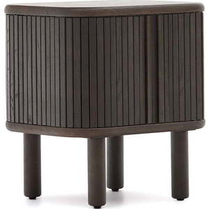 Tmavě hnědý noční stolek Mailen – Kave Home obraz
