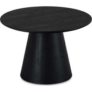 Černý konferenční stolek v dekoru dubu ø 60 cm Tango – Furnhouse obraz