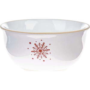 Bílá keramická miska s vánočním motivem ø 14 cm – Dakls obraz