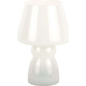 Bílá LED stolní lampa se skleněným stínidlem (výška 25, 5 cm) Classic – Leitmotiv obraz