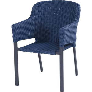 Tmavě modrá zahradní židle z umělého ratanu Cairo – Hartman obraz