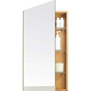 Bambusová skříňka do koupelny se zrcadlovými dvířky Wireworks Arena Bamboo obraz