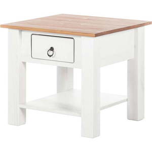Bílý konferenční stolek z borovicového dřeva s přírodní deskou Støraa Klein obraz