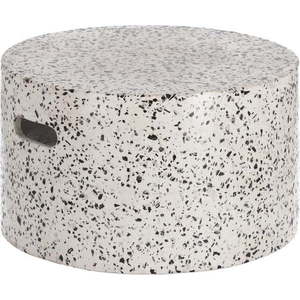 Bílý betonový odkládací stolek Kave Home Jenell, ⌀ 52 cm obraz
