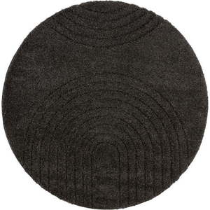 Černý koberec Mint Rugs Norwalk Fergus, ø 160 cm obraz