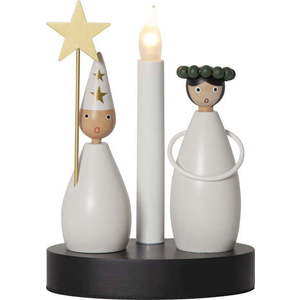Černo-bílá světelná dekorace s vánočním motivem Christmas Joy – Star Trading obraz