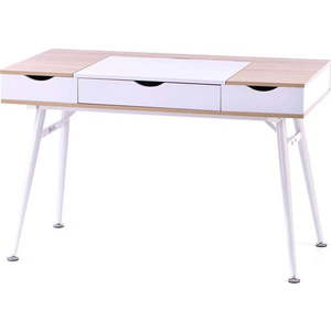 Pracovní stůl s deskou v dubovém dekoru 60x120 cm Faryn – Homede obraz