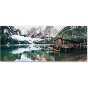 Skleněný obraz Styler Tyrol Lake, 50 x 125 cm obraz