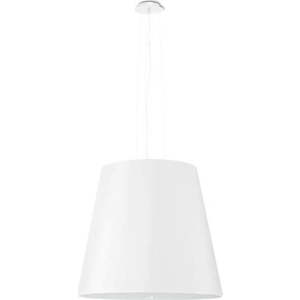 Bílé závěsné svítidlo se skleněným stínidlem ø 50 cm Tresco – Nice Lamps obraz
