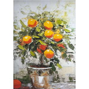 Obraz s ručně malovanými prvky 70x100 cm Oranges – Styler obraz
