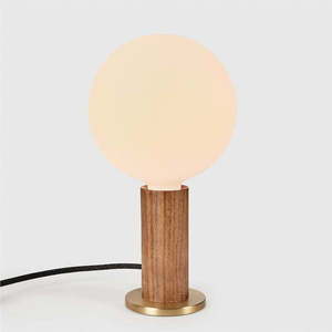 Hnědá stmívatelná stolní lampa (výška 28 cm) Knuckle – tala obraz