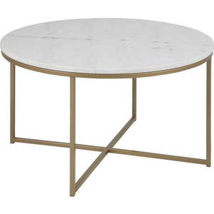 Bílý kulatý konferenční stolek ø 80 cm Alisma - Actona obraz