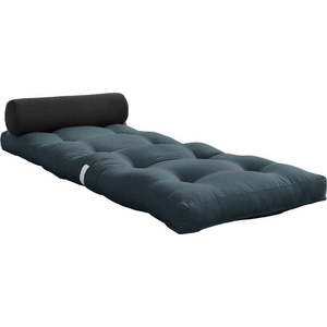 Modrošedá futonová matrace 70x200 cm Wrap Petroleum/Dark Grey – Karup Design obraz