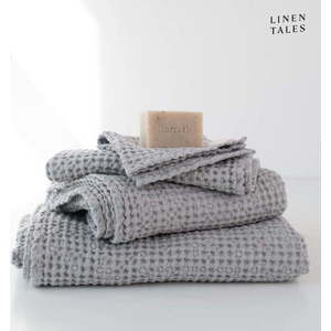Světle šedé ručníky a osušky v sadě 3 ks Honeycomb – Linen Tales obraz
