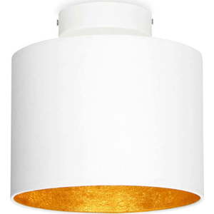 Bílé stropní svítidlo s detailem ve zlaté barvě Sotto Luce MIKA XS, ø 20 cm obraz