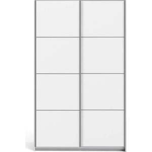 Bílá šatní skříň s posuvnými dveřmi 122x202 cm Verona - Tvilum obraz