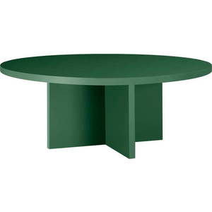 Tmavě zelený kulatý konferenční stolek ø 80 cm Pausa – Really Nice Things obraz