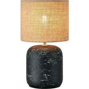 Stolní lampa se stínidlem z juty v černo-přírodní barvě (výška 32, 5 cm) Montagna – Markslöjd obraz