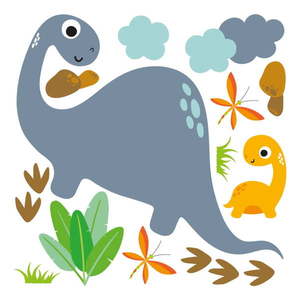 Nástěnné dětské samolepky Ambiance Cute Dinosaurus Stickers obraz