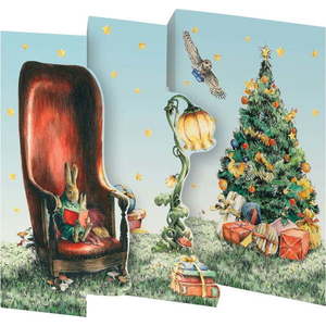 Přání s vánočním motivem v sadě 5 ks Mondoodle – Roger la Borde obraz