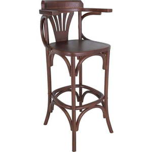 Hnědá barová židle z jilmového dřeva (výška sedáku 77 cm) Montmartre – Antic Line obraz