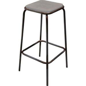 Černo-šedá barová židle z mangového dřeva Industrial – Antic Line obraz