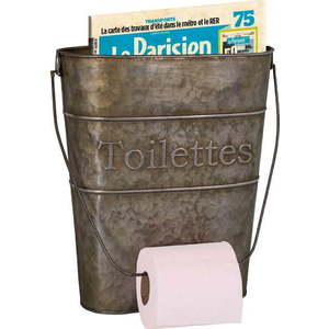 Šedý kovový držák na toaletní papír – Antic Line obraz