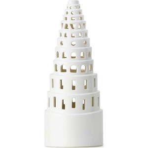 Bílý keramický vánoční svícen Kähler Design Lighthouse, ø 9 cm obraz