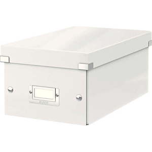 Bílý kartonový úložný box s víkem 21x35x15 cm Click&Store – Leitz obraz
