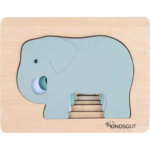 Dřevěné dětské puzzle Kindsgut Elephant obraz