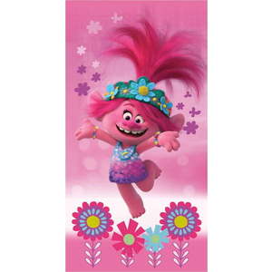 Růžová bavlněná dětská osuška 70x140 cm Trolls – Jerry Fabrics obraz