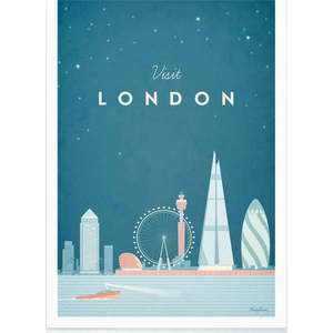 Plakát Travelposter London, 30 x 40 cm obraz
