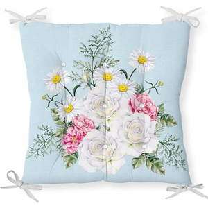 Podsedák s příměsí bavlny Minimalist Cushion Covers Spring Flowers, 40 x 40 cm obraz
