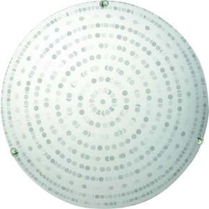 Bílé stropní svítidlo se skleněným stínidlem ø 30 cm Circle – Candellux Lighting obraz