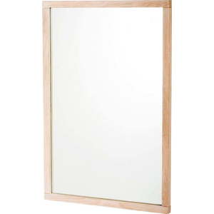 Nástěnné zrcadlo s dřevěným rámem 60x90 cm Lodur – Rowico obraz
