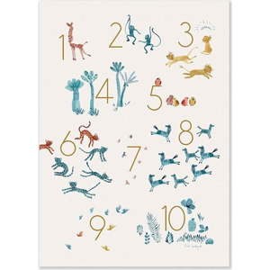 Dětský obrázek 50x70 cm Numbers – Moulin Roty obraz