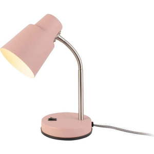 Růžová stolní lampa Leitmotiv Scope, výška 30 cm obraz