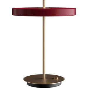 Vínová LED stmívatelná stolní lampa s kovovým stínidlem (výška 41, 5 cm) Asteria Table – UMAGE obraz