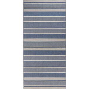 Modrý venkovní koberec NORTHRUGS Strap, 80 x 200 cm obraz