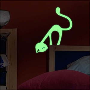 Svítící samolepka Ambiance Cute Cat obraz